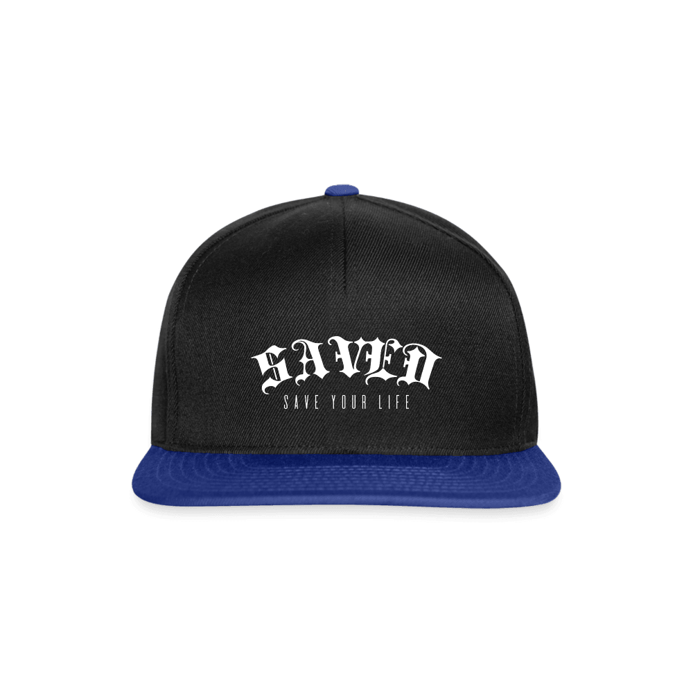 Snapback Cap - black/bright royal