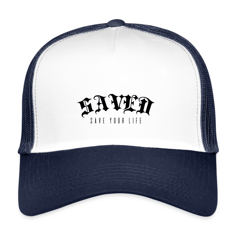 Trucker Cap - white/navy