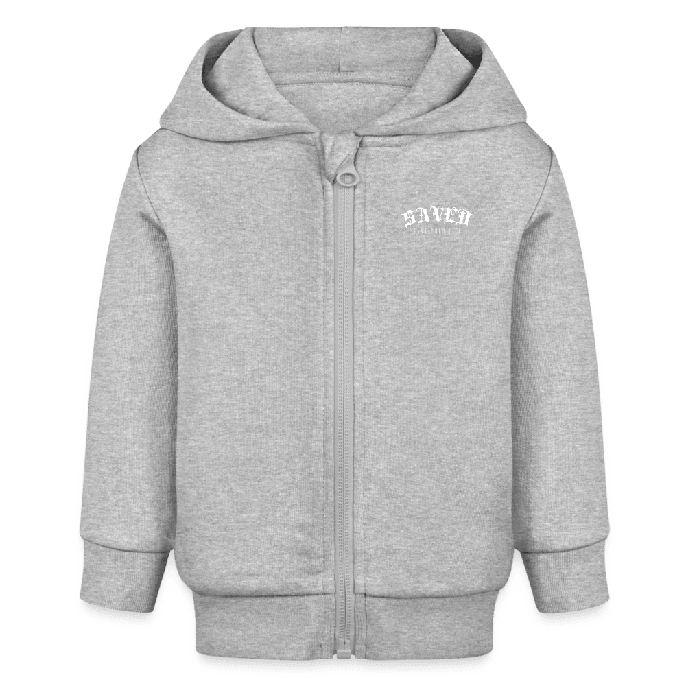 Stanley/Stella Organic Zip Hoodie BABY CONNECTOR - heather grey