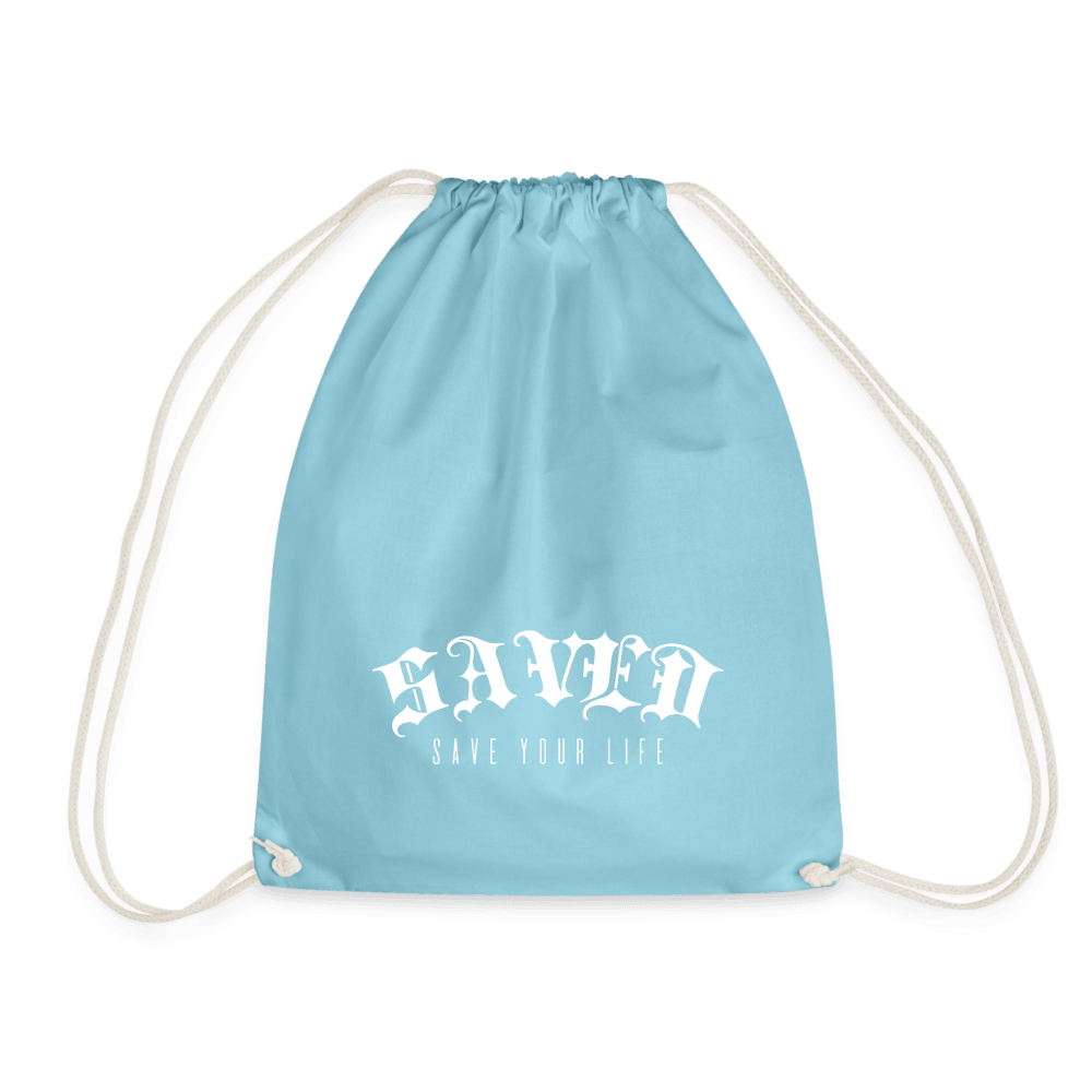 Drawstring Bag - aqua