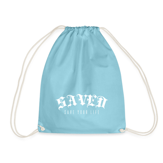 Drawstring Bag - aqua