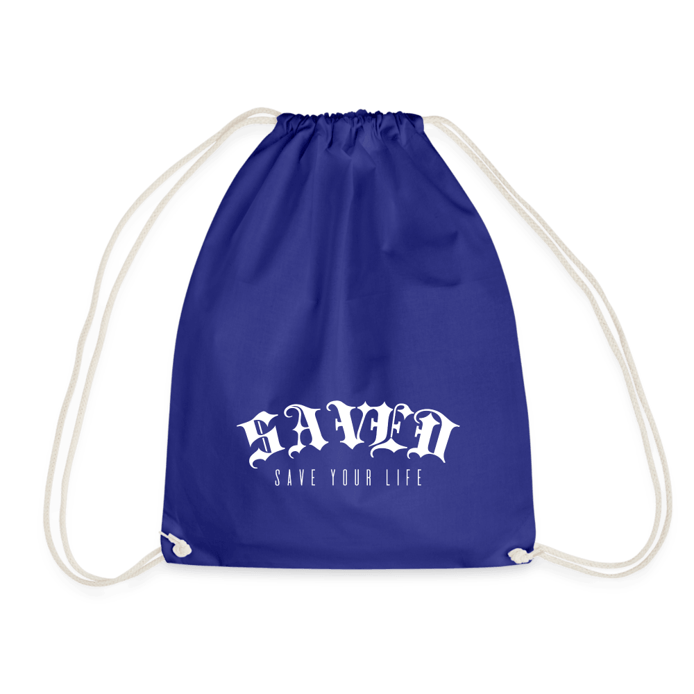 Drawstring Bag - royal blue