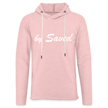 Light Unisex Sweatshirt Hoodie - cream heather pink