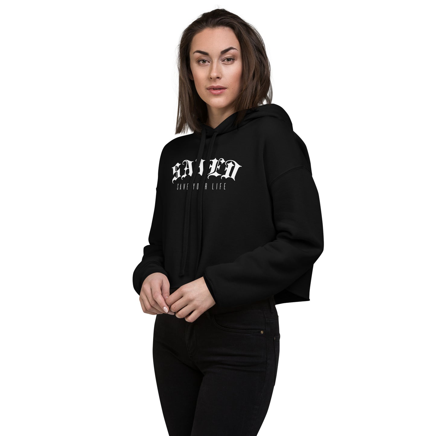 Crop Hoodie - SAVEDSVD 