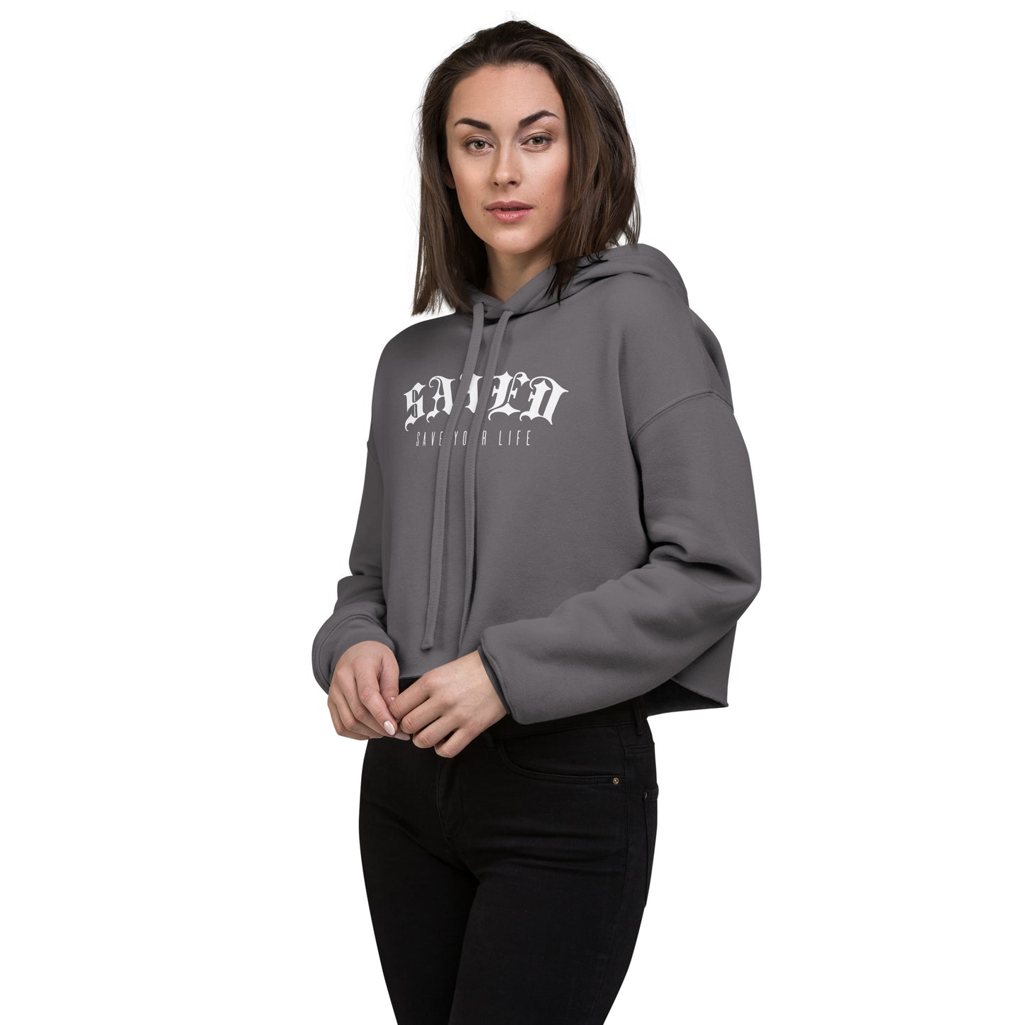 Crop Hoodie - SAVEDSVD 